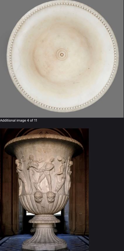Karl Friedrich Schinkel - A white marble neoclassical tazza | MasterArt